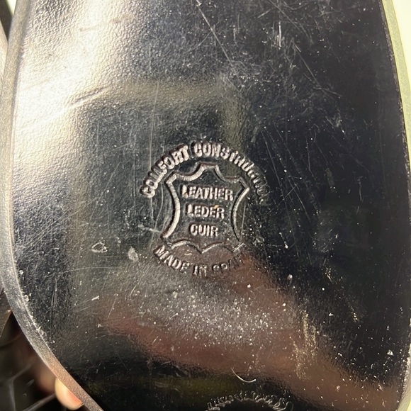 Delman Chunky Heel Leather Pumps Shoes - Picture 10 of 11